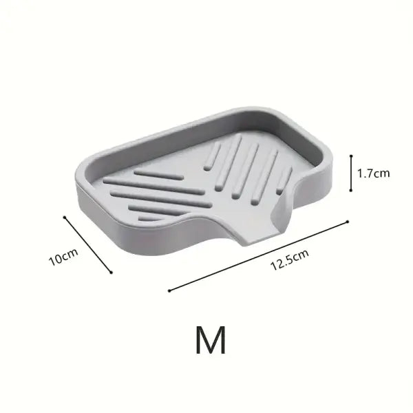Silicone Faucet Mat Kitchen Sink Tray Soap Dispenser Sponge Drain Pad Sink SplashDrying Mat Countertop Storage Tray
