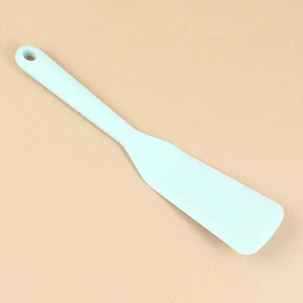 Silicone Frying Shovel Kitchen Tool 7 Color Nonstick Egg Pancake Turner - sky blue