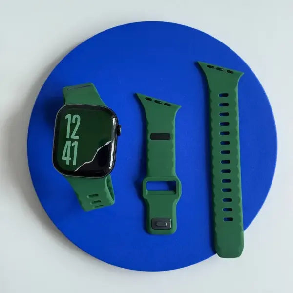 Apple Watch Band Silicone Sport Strap for Athletic Comfort - DarkGr / 38 40 41mm