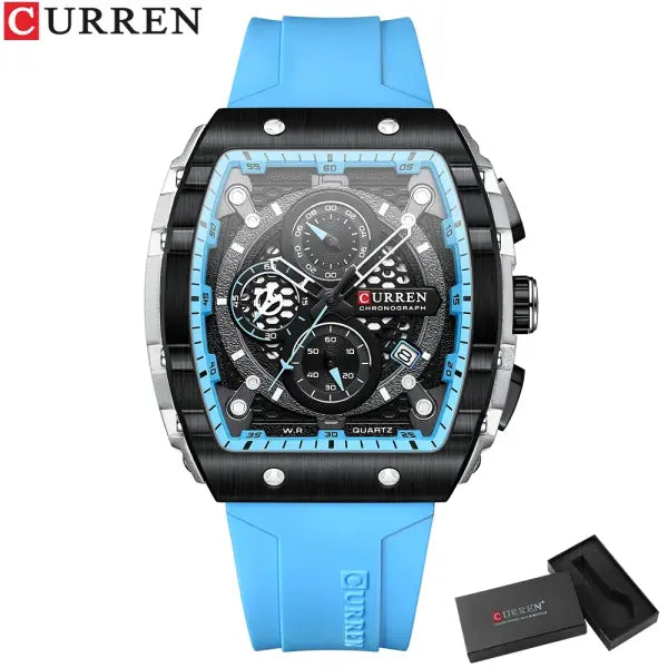 Silicone Stainless Steel Quartz Watch for Sports - SBE-BOX