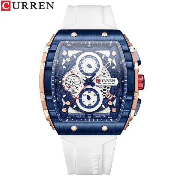 Silicone Stainless Steel Quartz Watch for Sports - WEBE
