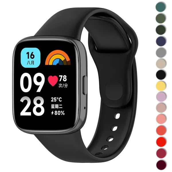 Silicone Strap for Redmi Watch 3/3 Lite – Sport Band Replacement
