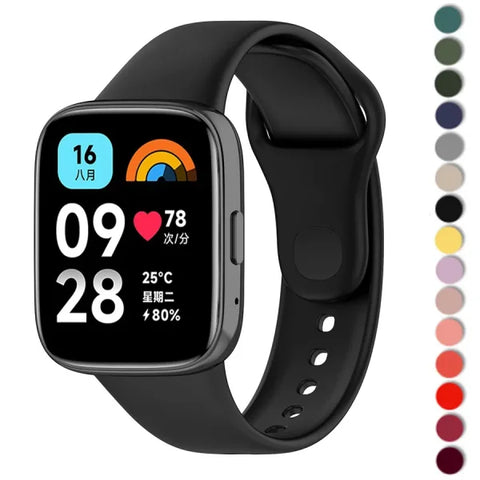 Silicone Strap for Redmi Watch 3/3 Lite – Sport Band Replacement