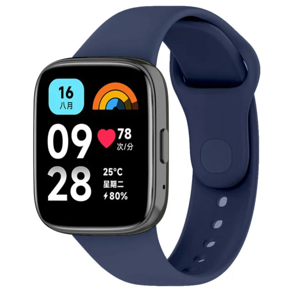 Silicone Strap for Redmi Watch 3/3 Lite – Sport Band Replacement