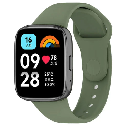 Silicone Strap for Redmi Watch 3/3 Lite – Sport Band Replacement