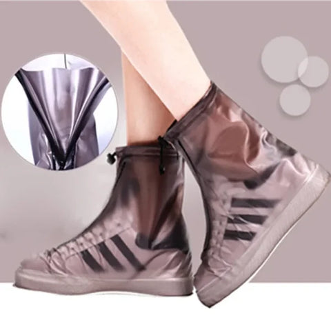 Silicone Waterproof Shoe Covers – Reusable Non-Slip Rain Boot Protectors for Men & Women - Himpall