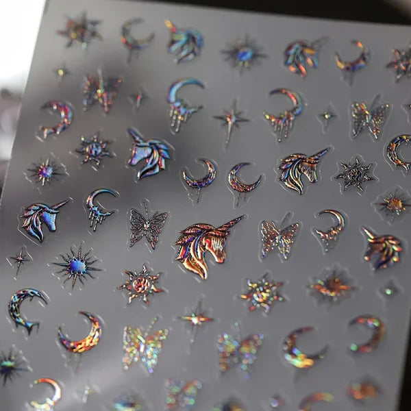 Silver Melted Heart Sticker for Women's Fashion and Beauty Products - Himpall