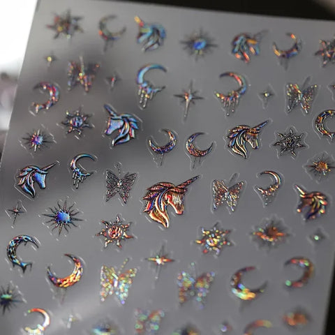 Silver Melted Heart Sticker for Women's Fashion and Beauty Products - Himpall