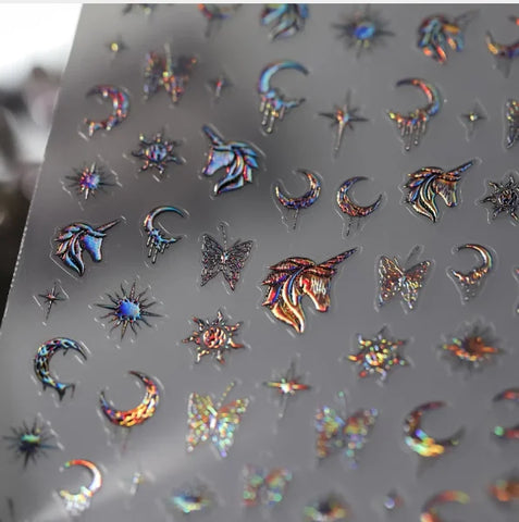Silver Melted Heart Sticker for Women's Fashion and Beauty Products - Himpall