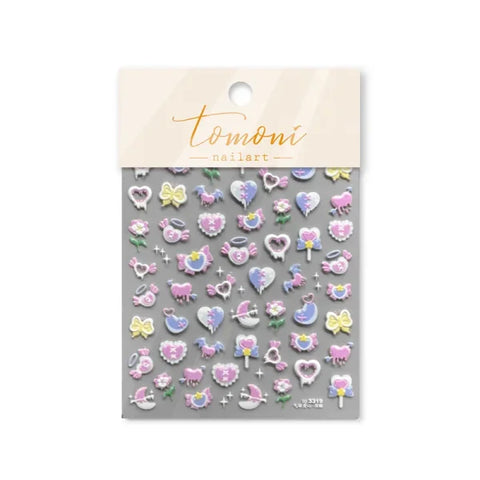 Silver Melted Heart Sticker for Women's Fashion and Beauty Products - Himpall