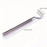 silvery Telescopic Back Scratcher Portable Extendable Stainless Steel Scratchers for Men Women ，Mothers Gifts，Gifts