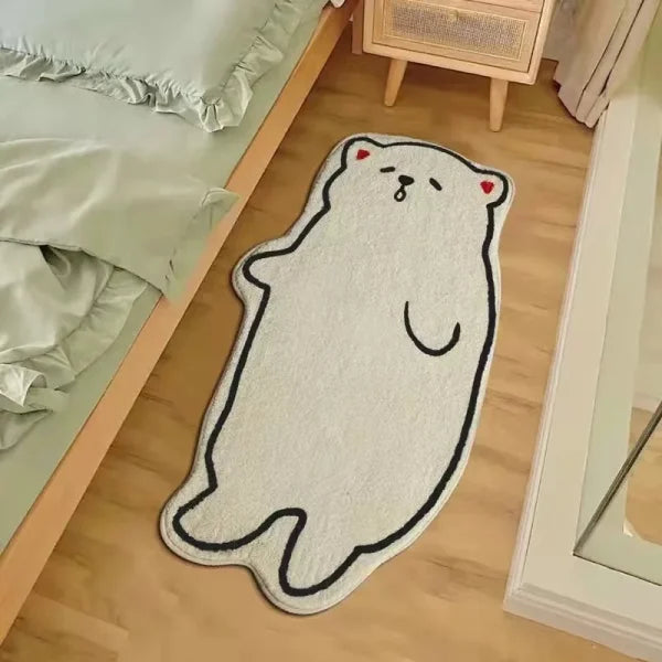 Simple Cartoon Imitation Cashmere Carpet - Non-Slip Floor Mat - FYR 1 / 50X160CM(1.6X5.2FT)