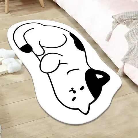 Simple Cartoon Imitation Cashmere Carpet - Non-Slip Floor Mat - FYR 5 / 50X160CM(1.6X5.2FT)