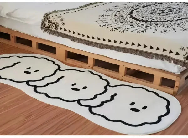 Simple Cartoon Imitation Cashmere Carpet - Non-Slip Floor Mat - FYR 7 / 60X160CM(1.9X5.2FT)