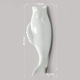 Simple Modern Creative Wall Ceramic Goldfish Vase Restaurant Mural Wall Hanging Three-Dimensional Wall Decoration