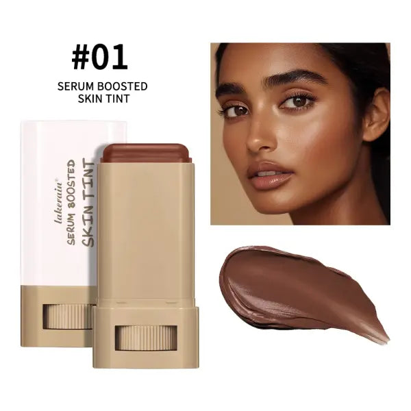 Skin Tint Stick Waterproof Nourishing Solid Tinted Serum Foundation Skin Tint Balm Face Tinted Face Contour Stick
