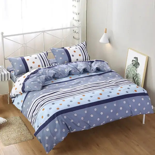 Soft Skincare Cotton Duvet Cover - Cozy Dormitory Quilt Cover for Single & Double Beds - 14 / 150x200cm