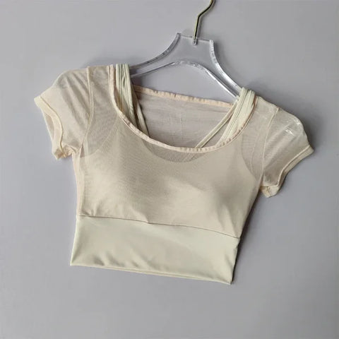 SKINOFSKIN Women's Seamless Yoga Shirt in Nylon - Himpall