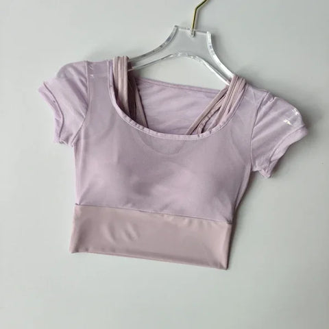 SKINOFSKIN Women's Seamless Yoga Shirt in Nylon - Himpall