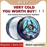 SL17 Magnetic Phone Cooler 2 in 1 Semiconductor Fast Gaming Fan