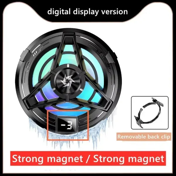 SL17 Magnetic Phone Cooler 2 in 1 Semiconductor Fast Gaming Fan - 2