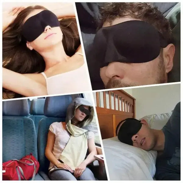 Sleep Mask Blockout Eye Mask for Side Sleeper Women Men Portable Blindfold Travel Sleeping Aid Eye Cover Slaapmasker