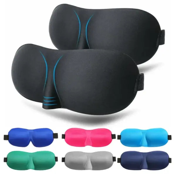 Sleep Mask Blockout Eye Mask for Side Sleeper Women Men Portable Blindfold Travel Sleeping Aid Eye Cover Slaapmasker