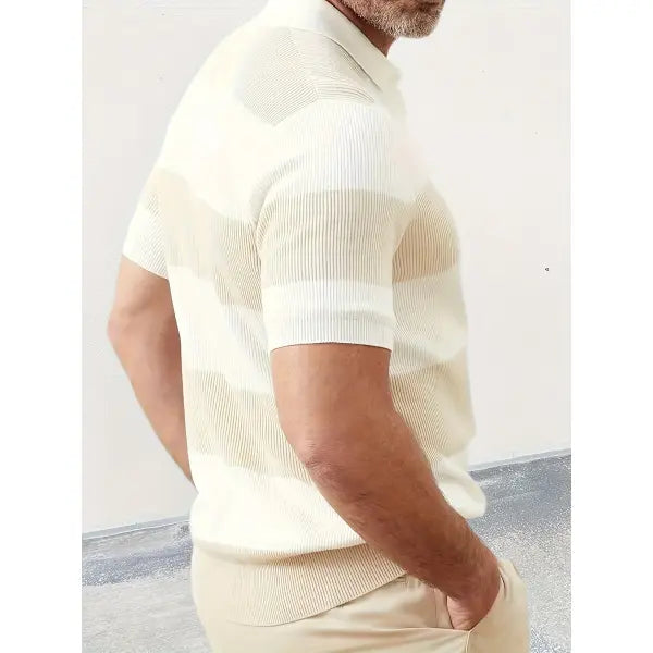 Slim Fit Lapel Sweater Acrylic Fabric Casual Summer Wear - None