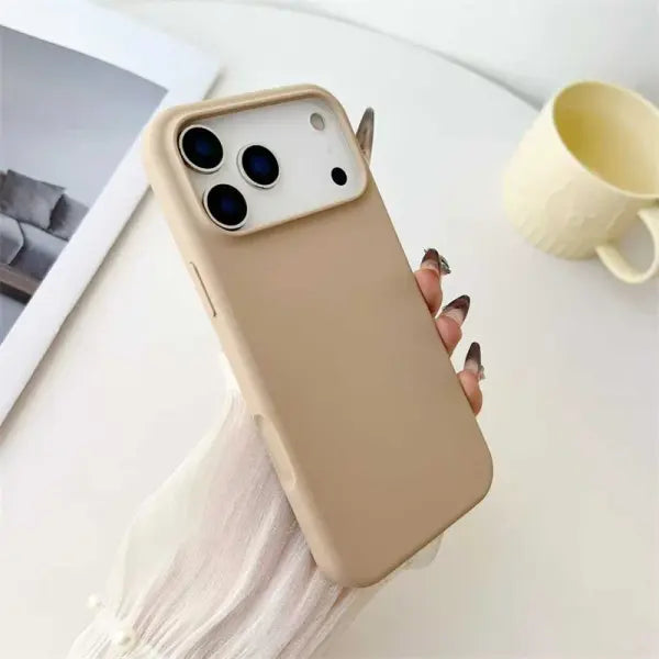 Slim Liquid Silicone Case for Apple iPhone - Gold / iPhone 12