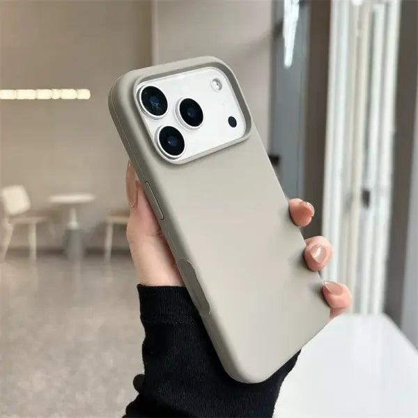 Slim Liquid Silicone Case for Apple iPhone - GRAY / iPhone 12