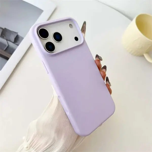Slim Liquid Silicone Case for Apple iPhone - Lavender / iPhone 12