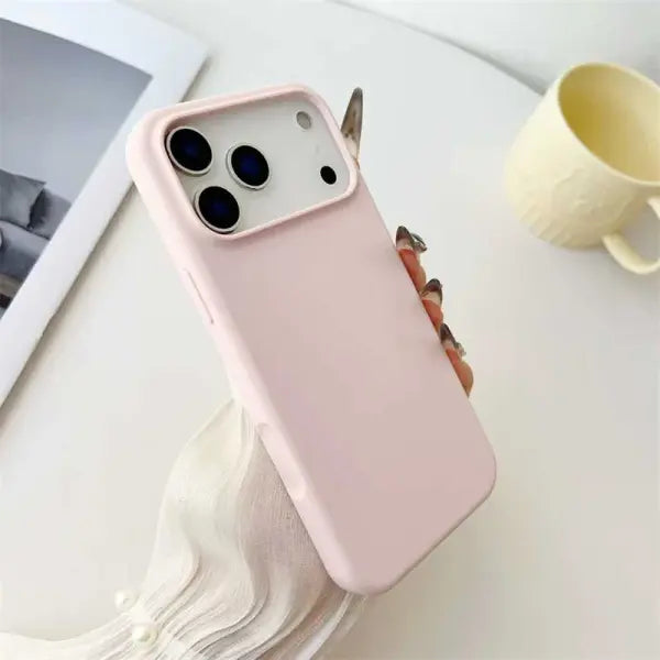 Slim Liquid Silicone Case for Apple iPhone - Pink / iPhone 15 Pro Max