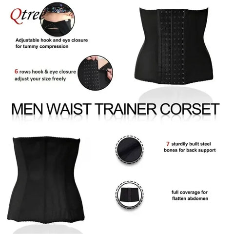 Slimming Waist Trainer Belt – Women's Shapewear Corset with Firm Compression, Belly Cincher & Hook Strap Body Shaper - Himpall