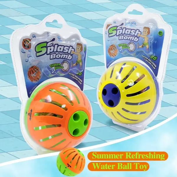Slow Soak Timer Water Bombs 30 Pack Soft Splash Balloons for Pool Games - SQ-light yellow