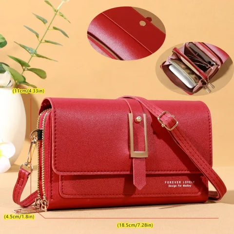 Small Crossbody Shoulder Bag – Women's Wallet & Cellphone Purse - Himpall