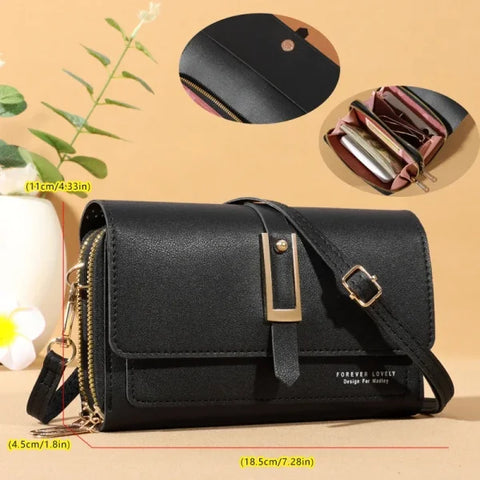 Small Crossbody Shoulder Bag – Women's Wallet & Cellphone Purse - Himpall