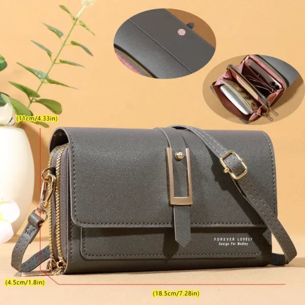 Small Crossbody Shoulder Bag – Women's Wallet & Cellphone Purse - Himpall