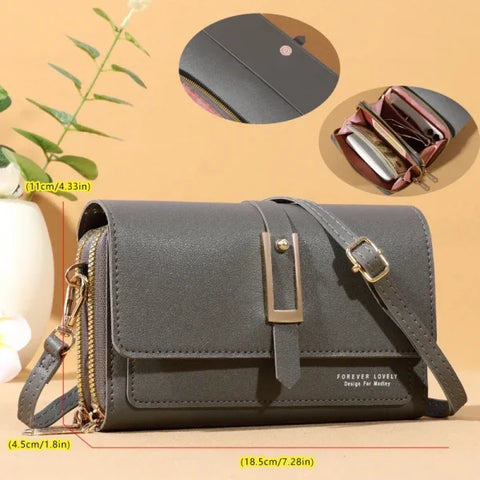 Small Crossbody Shoulder Bag – Women's Wallet & Cellphone Purse - Himpall