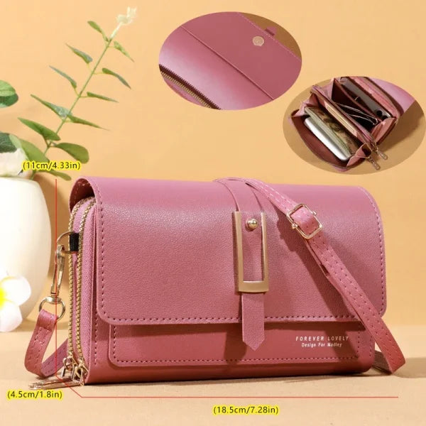 Small Crossbody Shoulder Bag – Women's Wallet & Cellphone Purse - Himpall