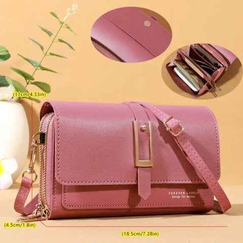 Small Crossbody Shoulder Bag – Women's Wallet & Cellphone Purse - Himpall