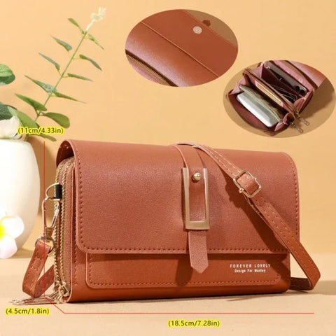 Small Crossbody Shoulder Bag – Women's Wallet & Cellphone Purse - Himpall