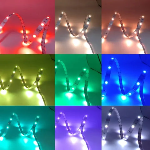 Smart LED Strip Light 5050 RGB USB 5V – Bluetooth APP Control Flexible Tape Light for TV & Festival Backlight - Himpall