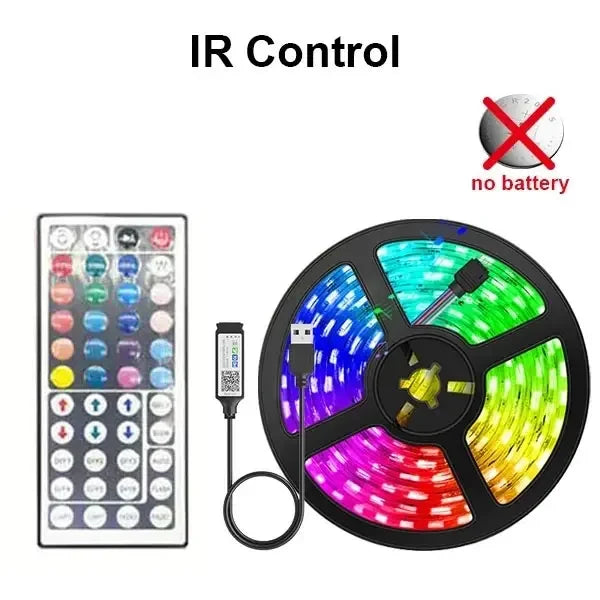 Smart LED Strip Light 5050 RGB USB 5V – Bluetooth APP Control Flexible Tape Light for TV & Festival Backlight - Himpall