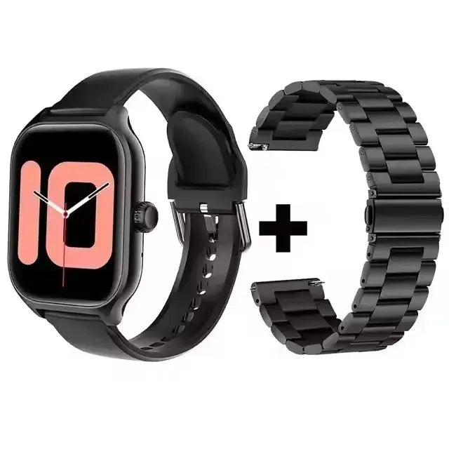 Smart Watch Silica Gel Band 1.83-Inch Heart Rate Fitness Tracker - Bk20Szstrap