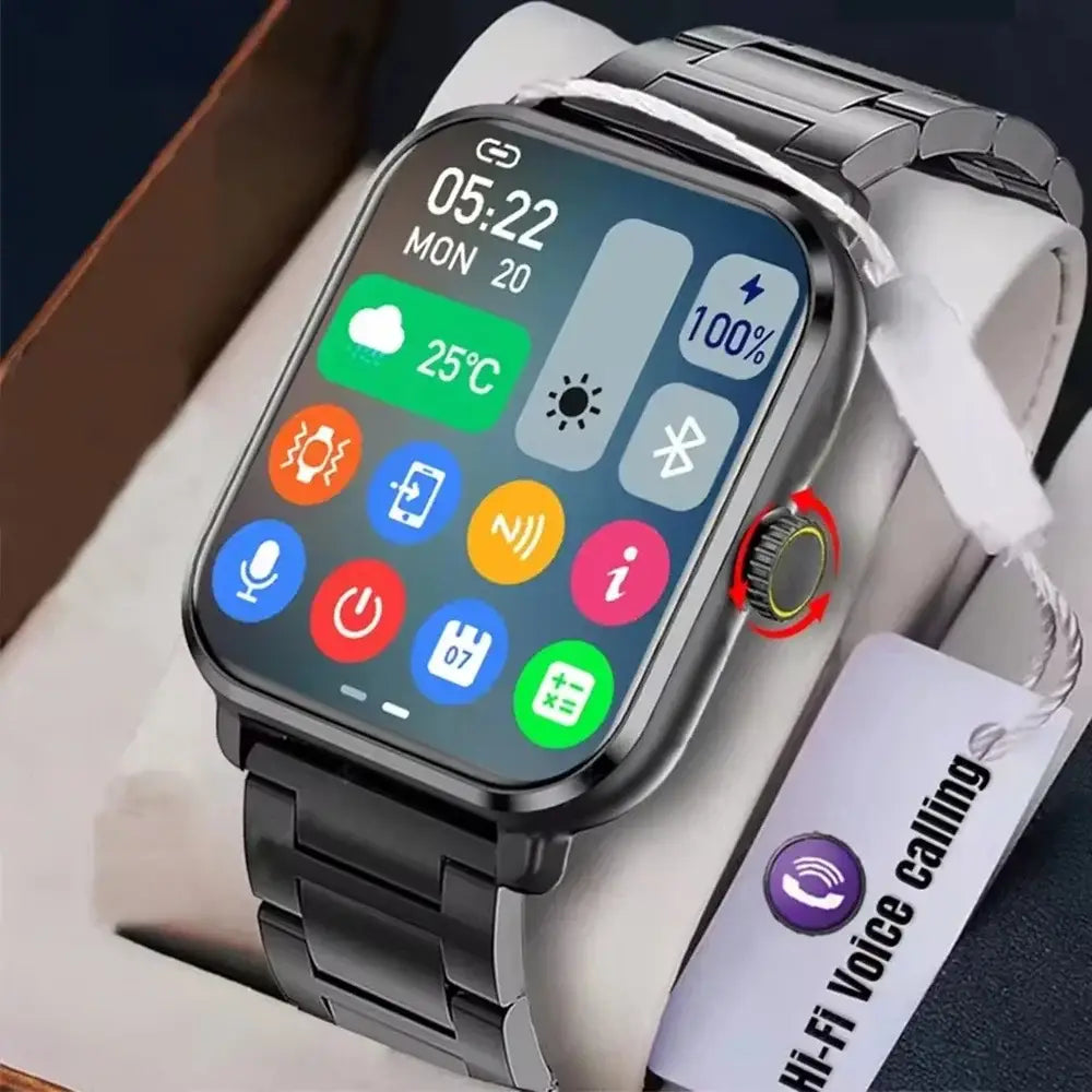 Smart Watch Silica Gel Band 1.83-Inch Heart Rate Fitness Tracker