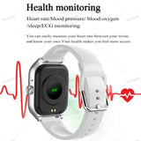 Smart Watch Silica Gel Band 1.83-Inch Heart Rate Fitness Tracker