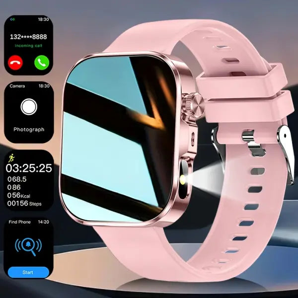 ERUN Smart Watch Fitness Tracker for Daily Health Management - Pink