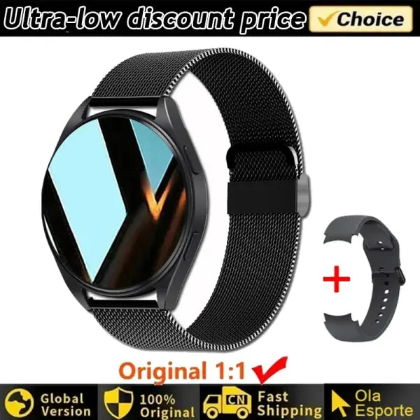 Voice Assistant Smart Watch for Health Monitoring - Bk22Milan / Watch 6