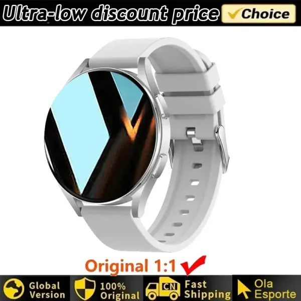 Voice Assistant Smart Watch for Health Monitoring - White / Watch 6