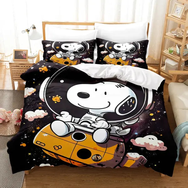 Snoopy Home Bedding Set Duvet Cover Comforter Sets 3-Piece Set 1 Quilt Cover Suitable For Children And Adults - 3